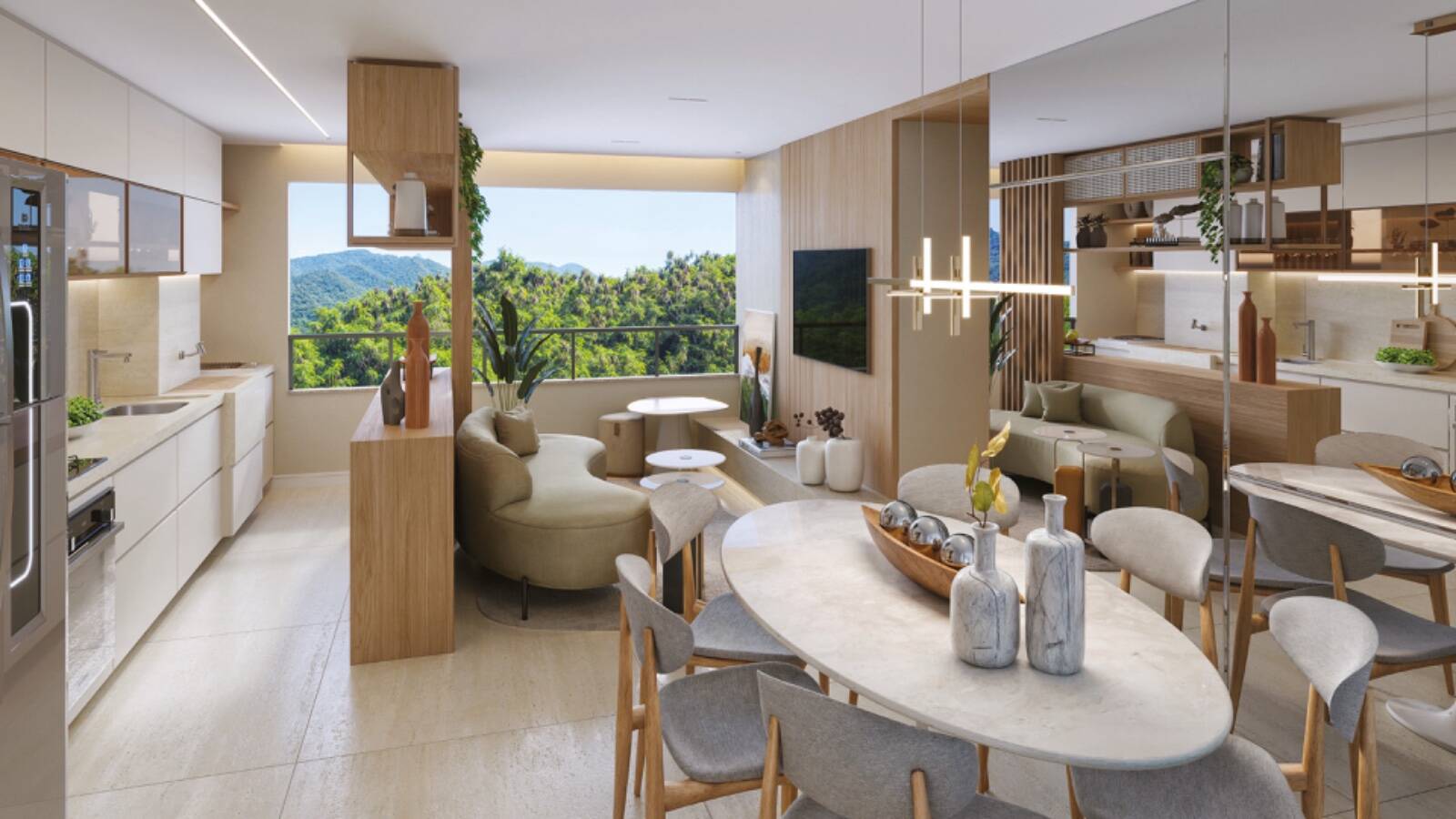 Oceanside Pontal Oceânico Apartamento 2 quartos com suíte