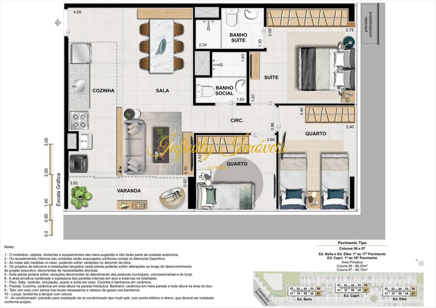 Apartamento, 3 quartos, 60 m² - Foto 47
