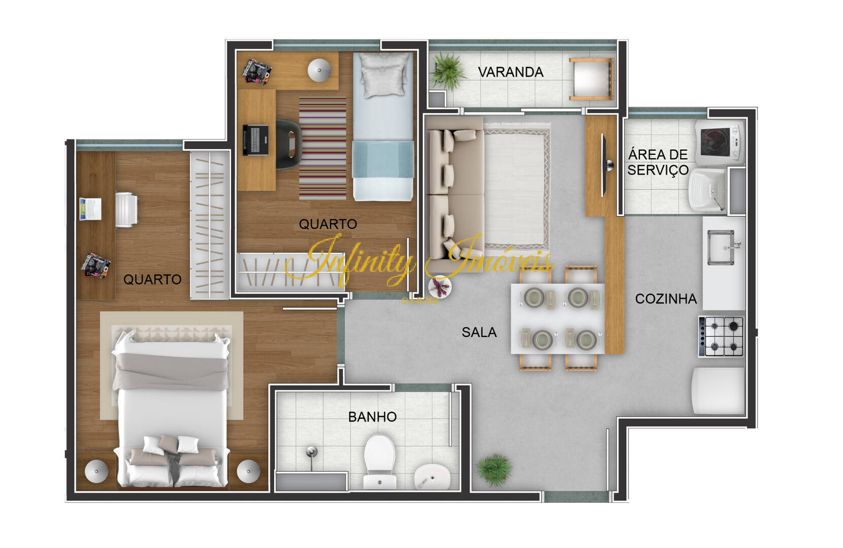Apartamento, 2 quartos, 42 m² - Foto 40