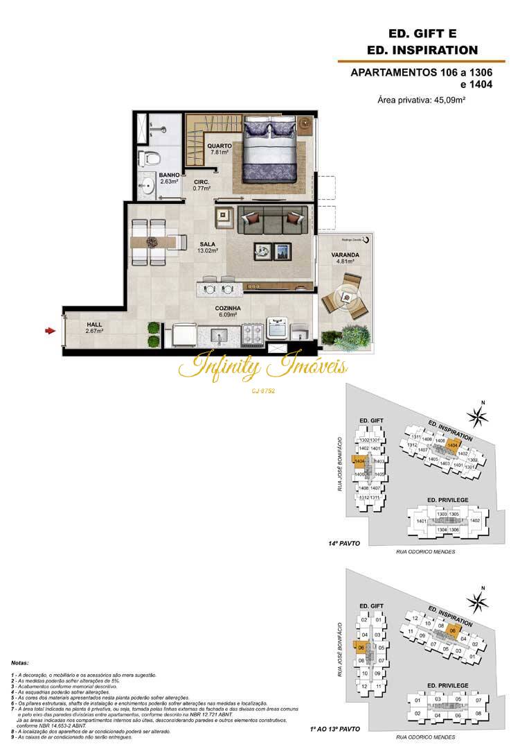 Apartamento, 2 quartos, 59 m² - Foto 45