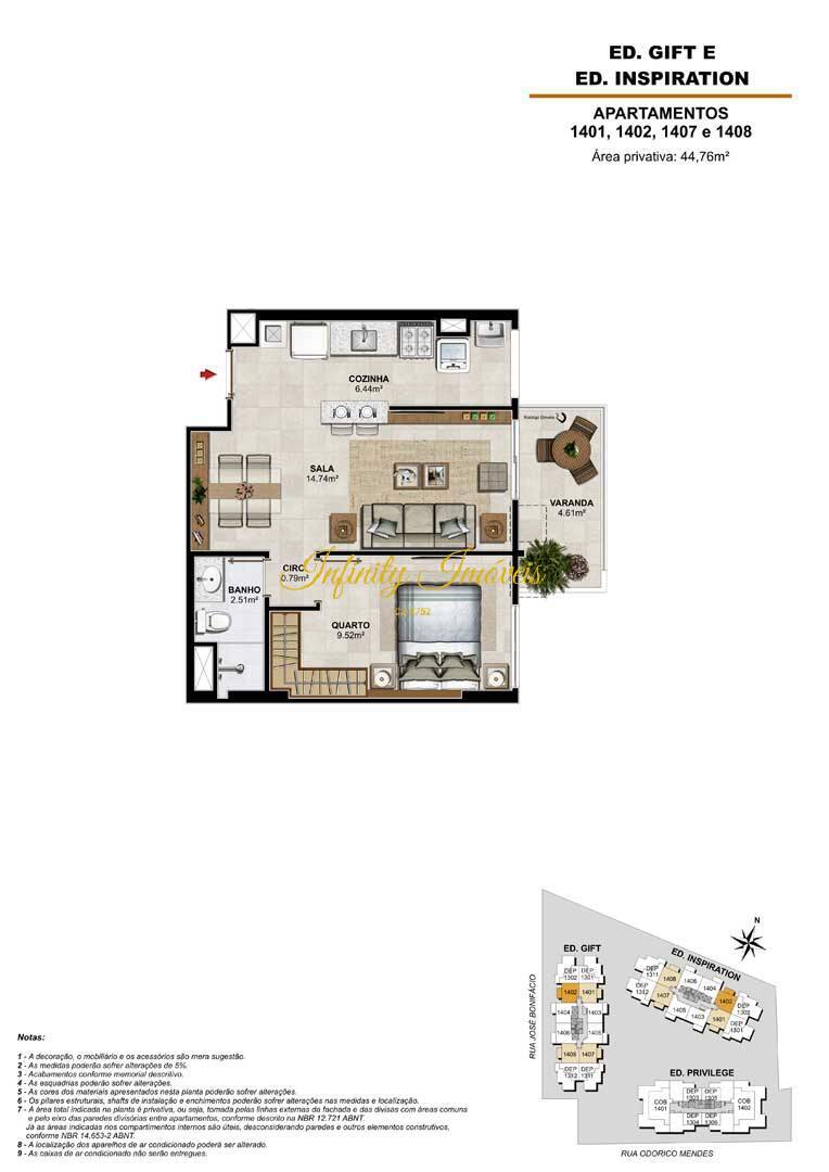 Apartamento, 2 quartos, 59 m² - Foto 44