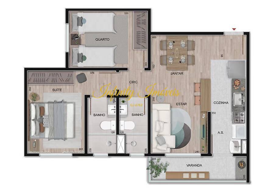 Apartamento, 2 quartos, 57 m² - Foto 15