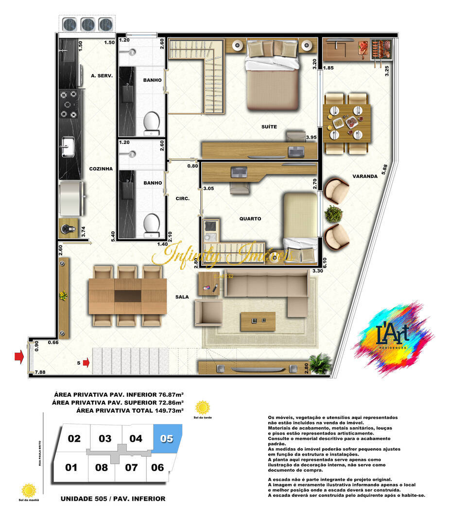 Cobertura, 2 quartos, 140 m² - Foto 21