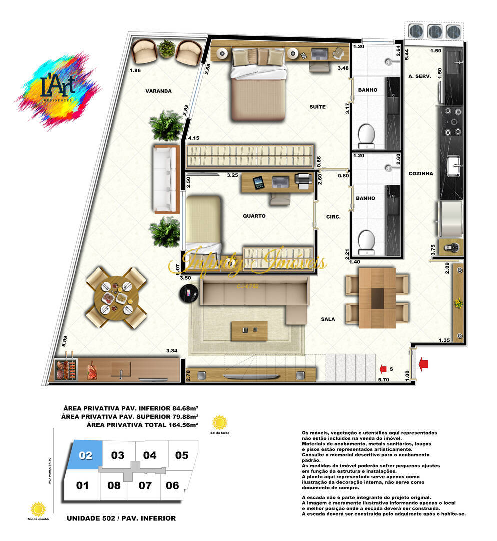 Cobertura, 2 quartos, 140 m² - Foto 16