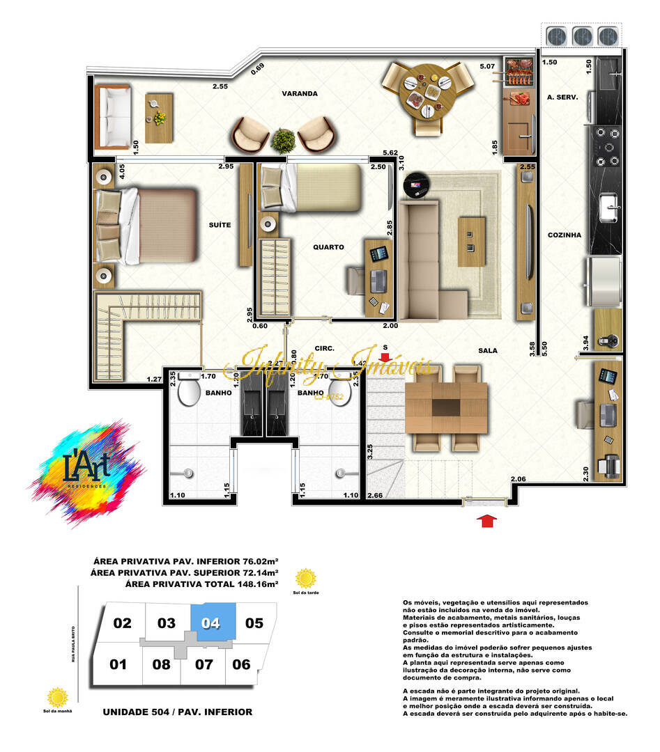 Cobertura, 2 quartos, 140 m² - Foto 19