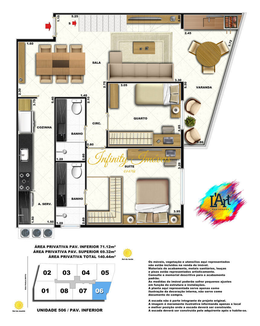 Cobertura, 2 quartos, 140 m² - Foto 14