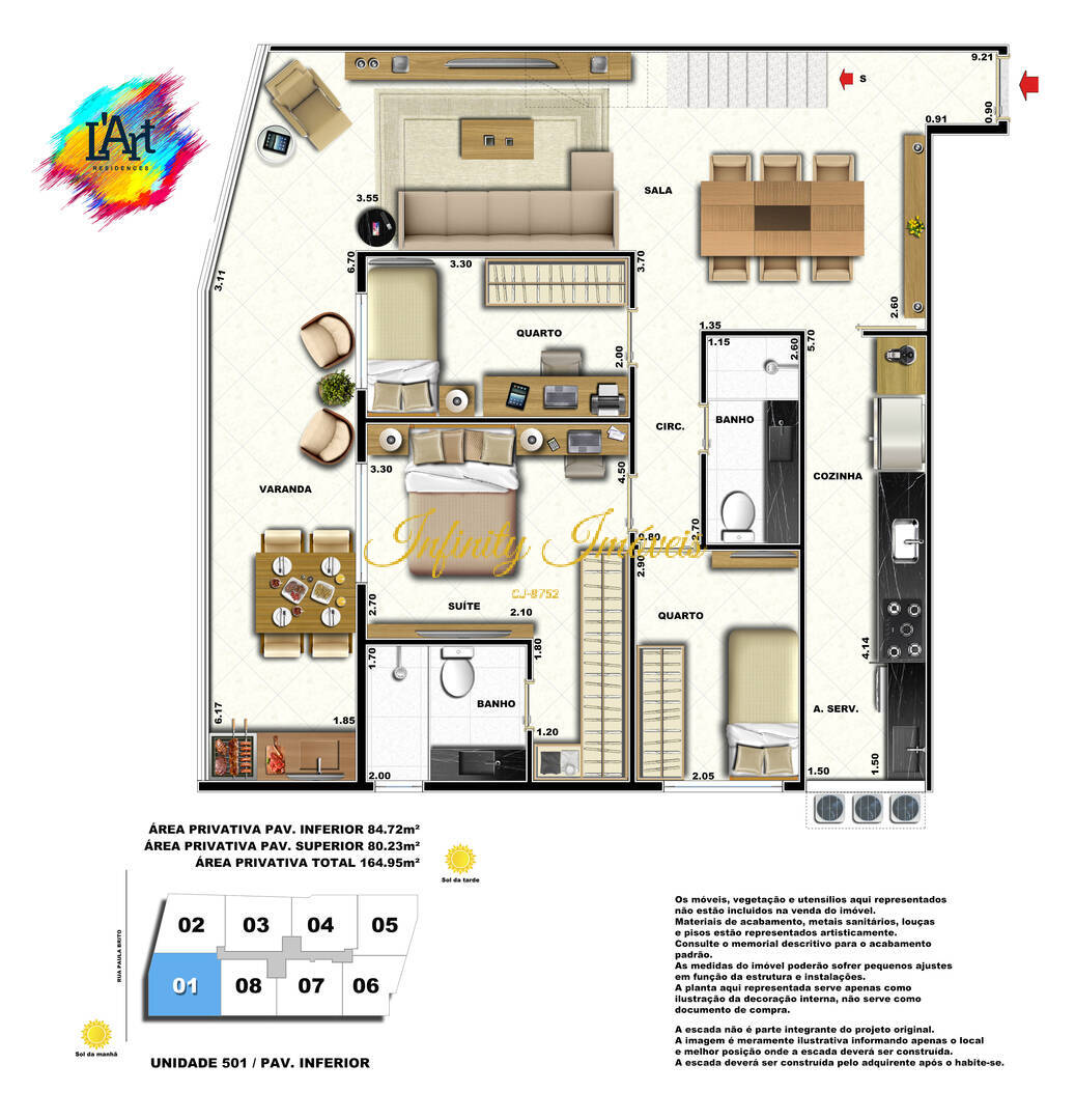 Cobertura, 2 quartos, 164 m² - Foto 13
