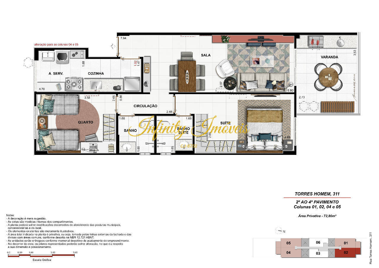 Apartamento, 2 quartos, 72 m² - Foto 47
