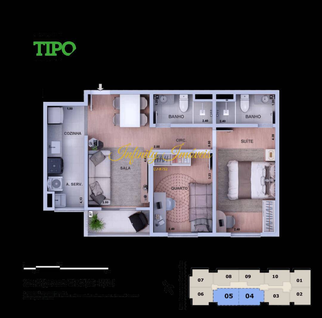 Apartamento, 2 quartos, 130 m² - Foto 13