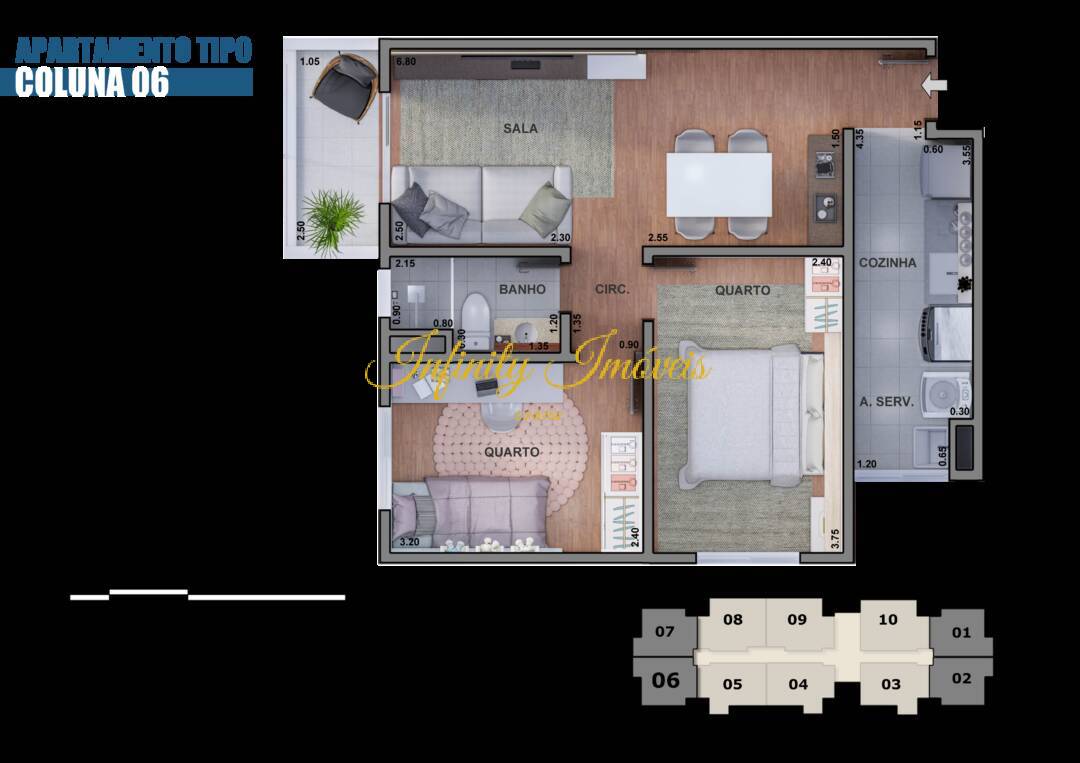 Apartamento, 2 quartos, 62 m² - Foto 12