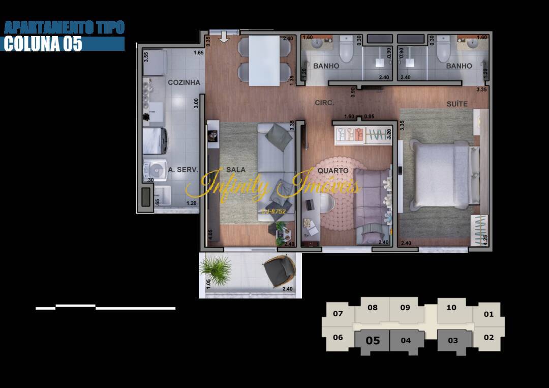 Apartamento, 2 quartos, 55 m² - Foto 14