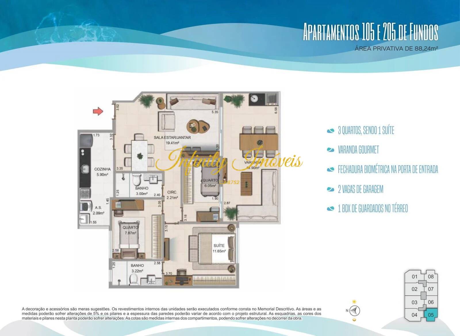 Cobertura, 4 quartos, 137 m² - Foto 8