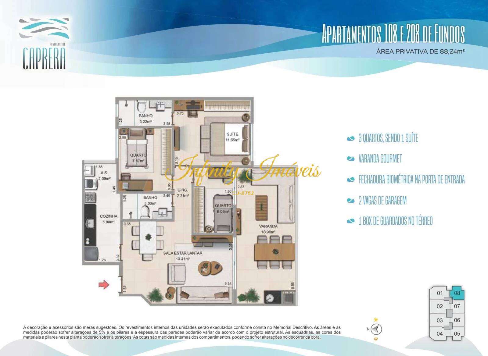 Cobertura, 4 quartos, 137 m² - Foto 9