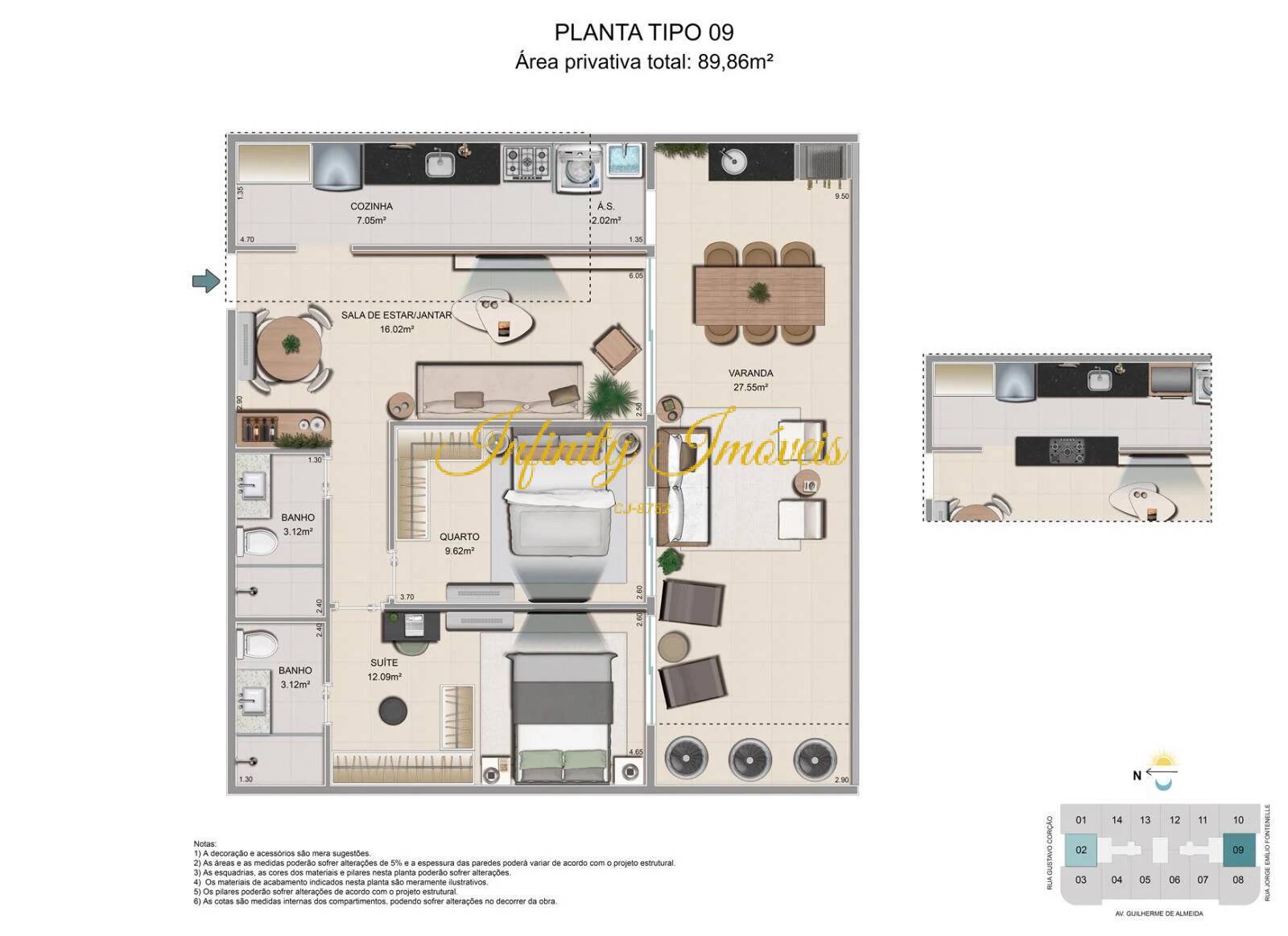 Apartamento, 3 quartos, 89 m² - Foto 31