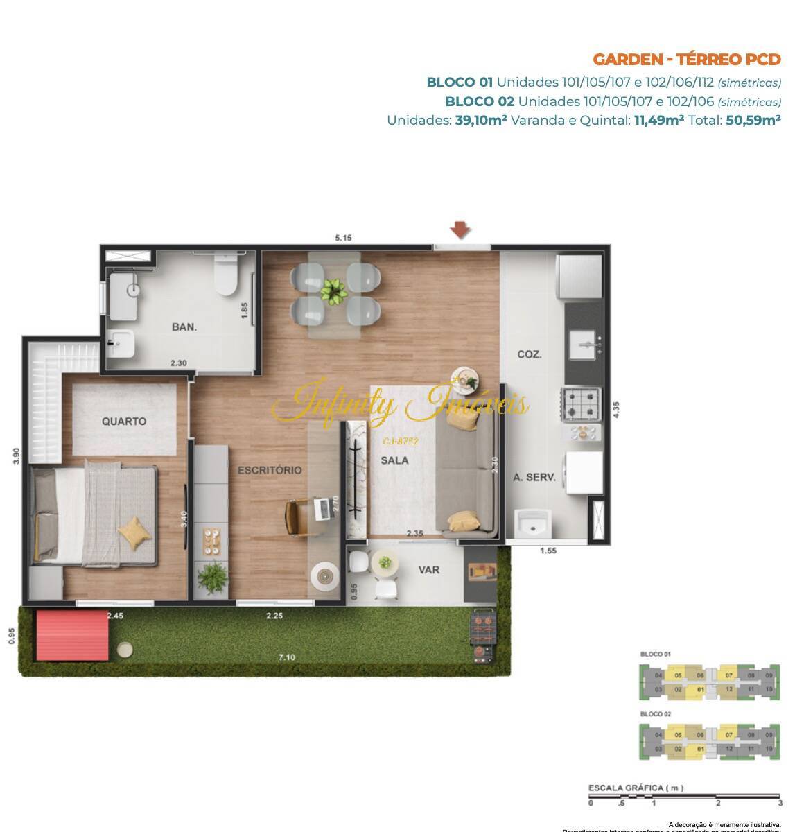 Apartamento, 2 quartos, 43 m² - Foto 24
