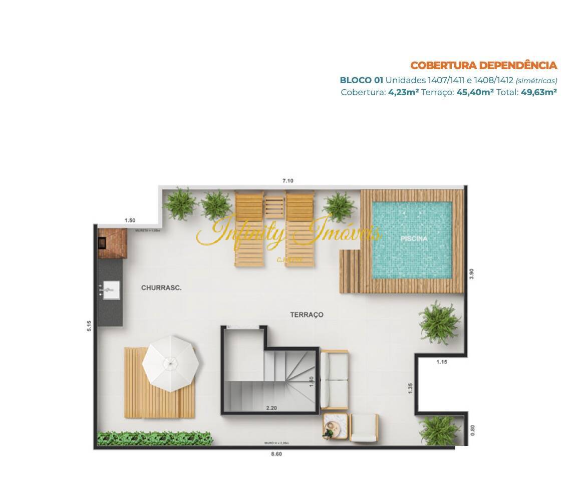 Apartamento, 2 quartos, 43 m² - Foto 33