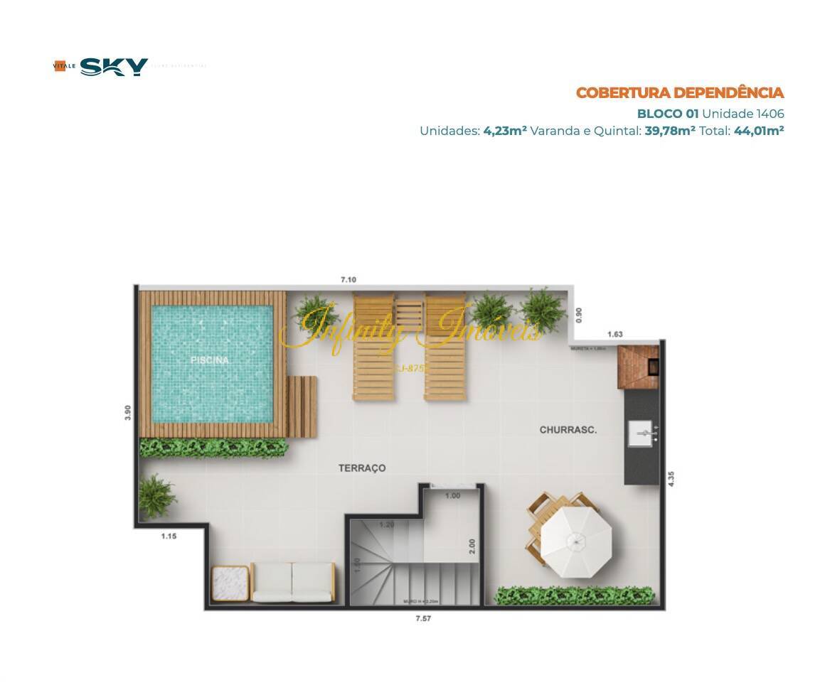 Apartamento, 2 quartos, 43 m² - Foto 35