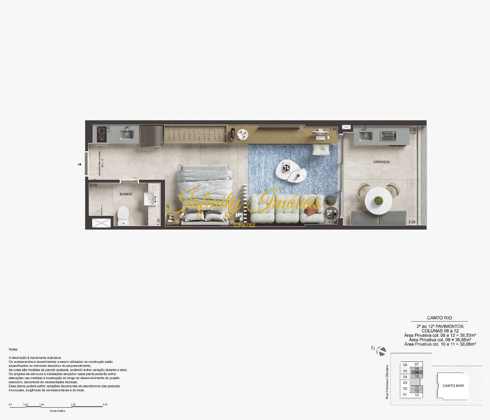 Apartamento, 1 quarto, 36 m² - Foto 10