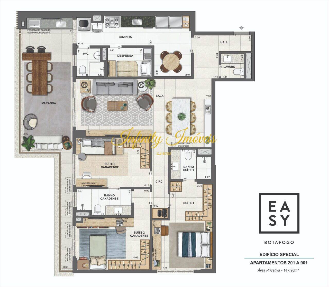 Apartamento, 3 quartos, 147 m² - Foto 60