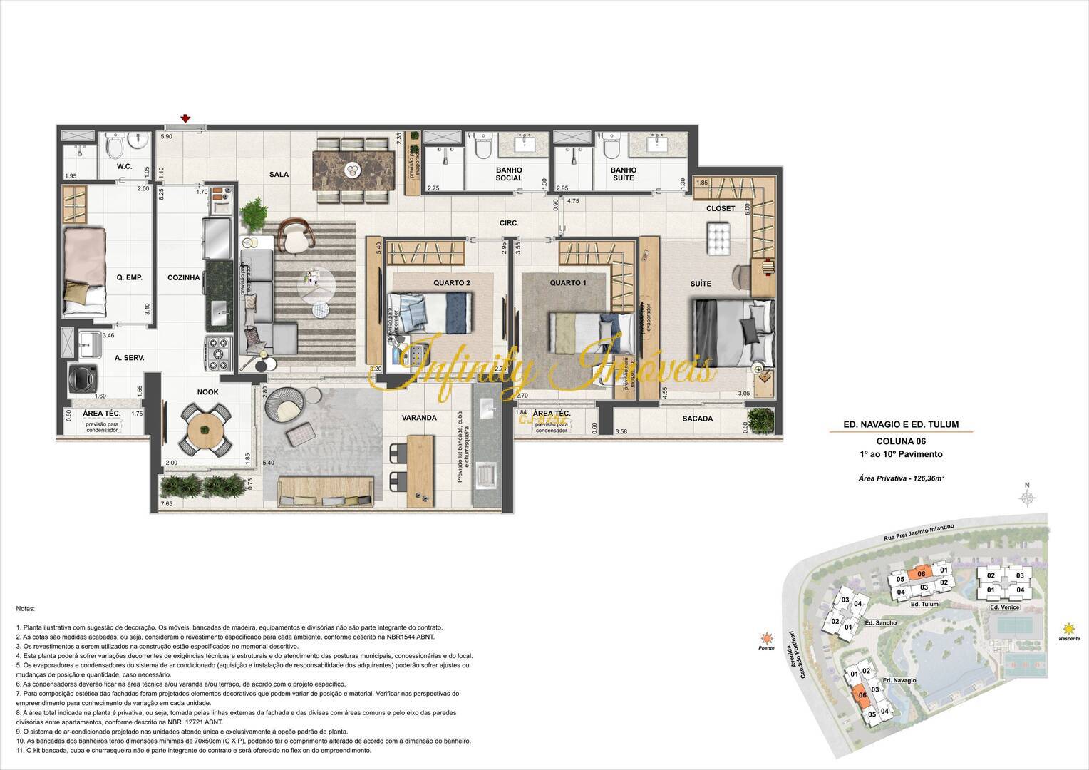 Apartamento, 3 quartos, 126 m² - Foto 66