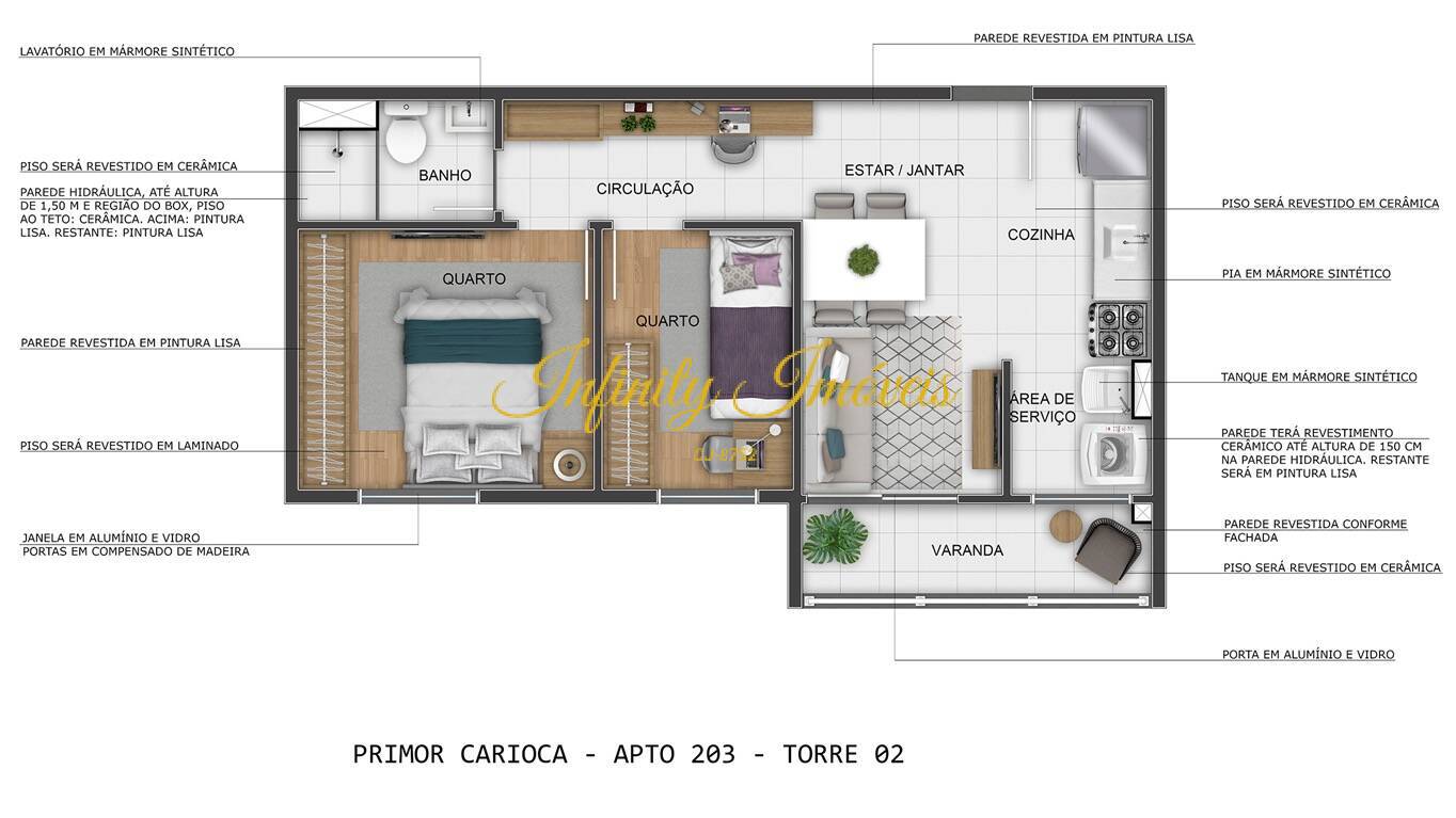 Apartamento, 2 quartos, 35 m² - Foto 16