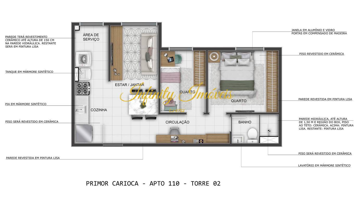 Apartamento, 2 quartos, 40 m² - Foto 16