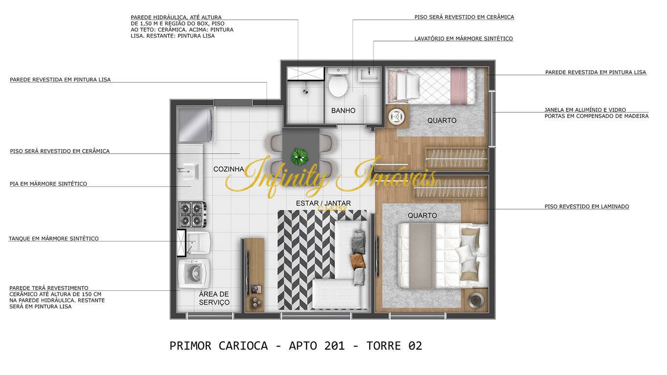 Apartamento, 2 quartos, 40 m² - Foto 18