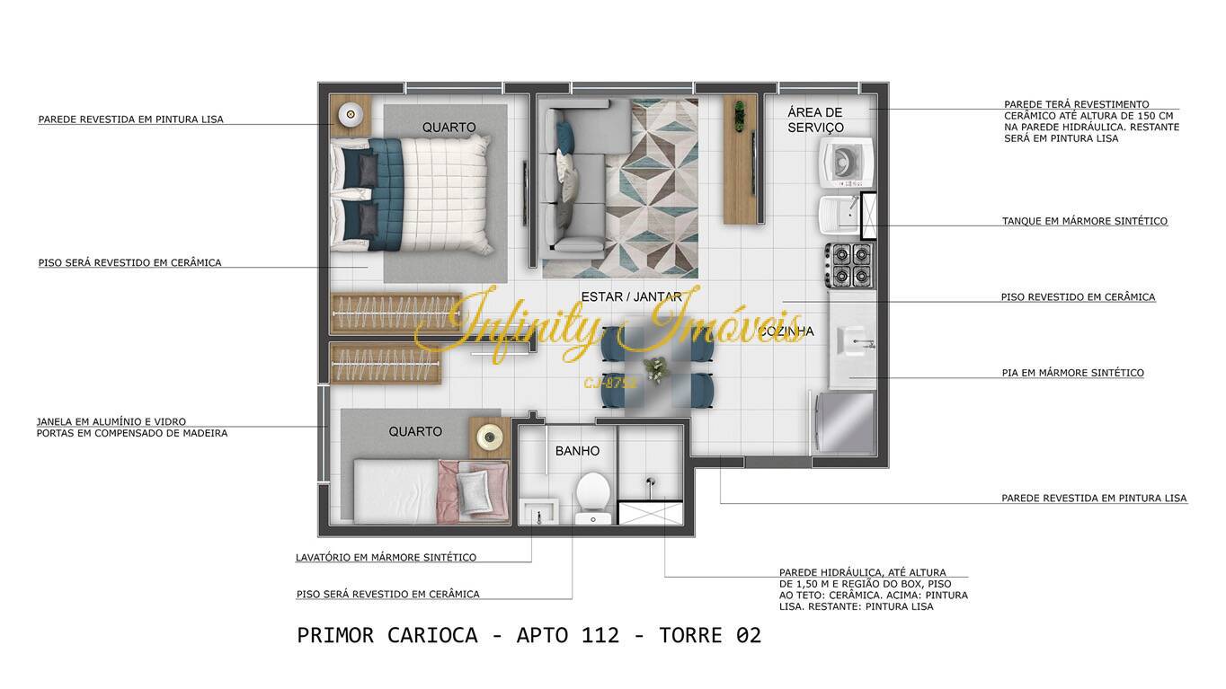 Apartamento, 2 quartos, 40 m² - Foto 18