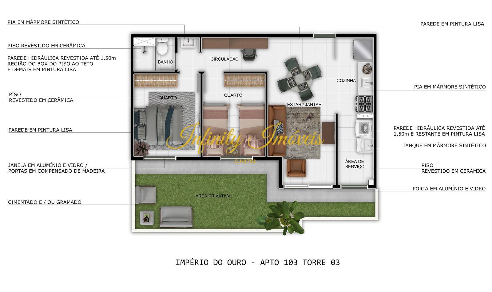 Apartamento, 2 quartos, 46 m² - Foto 28