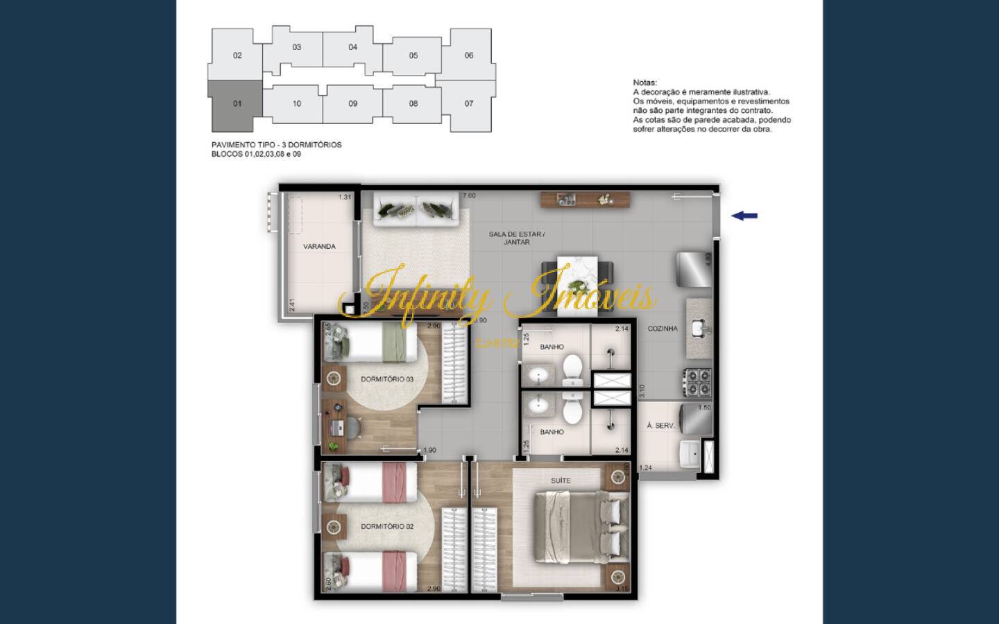 Apartamento, 3 quartos, 86 m² - Foto 37