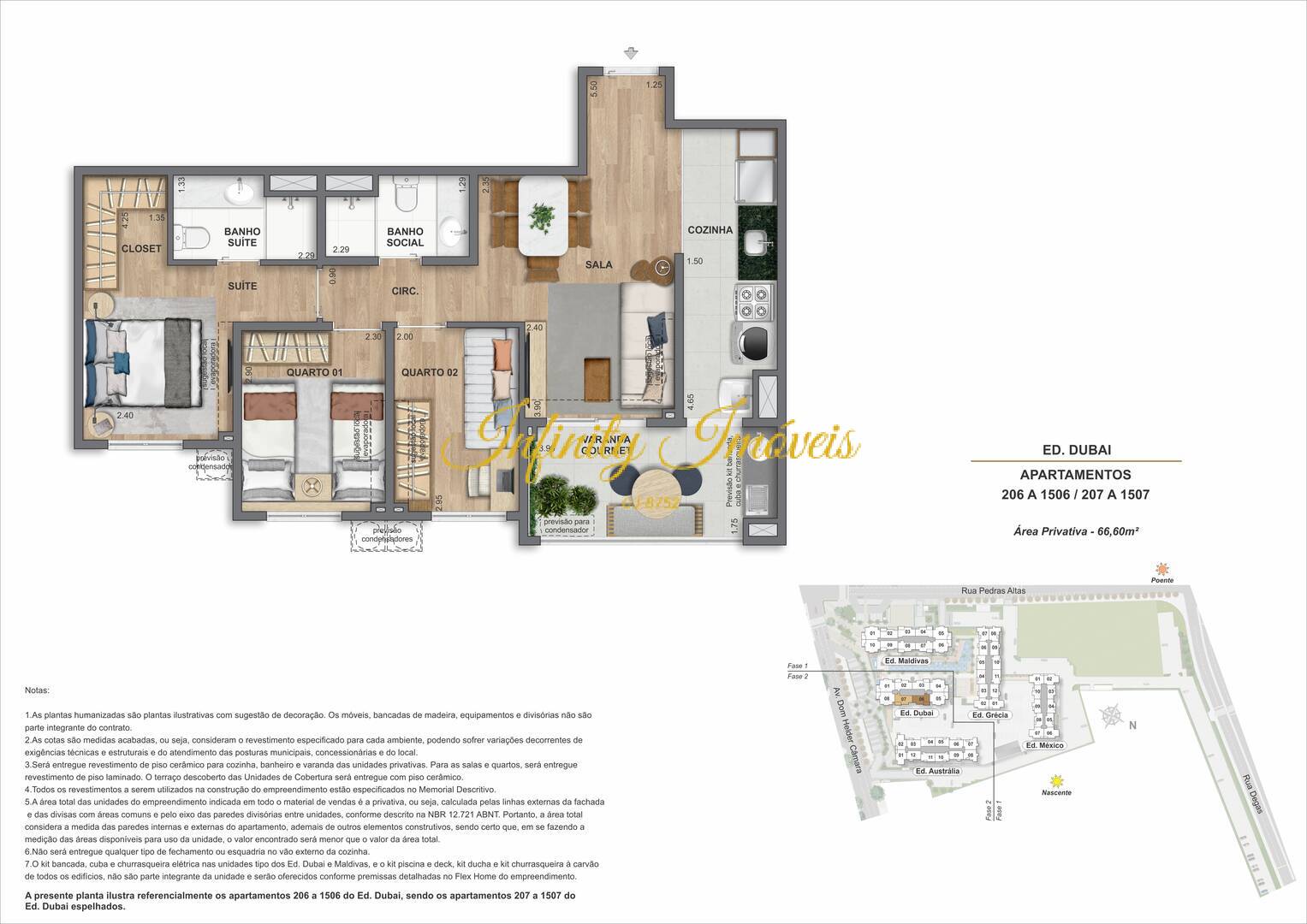 Apartamento, 3 quartos, 59 m² - Foto 60
