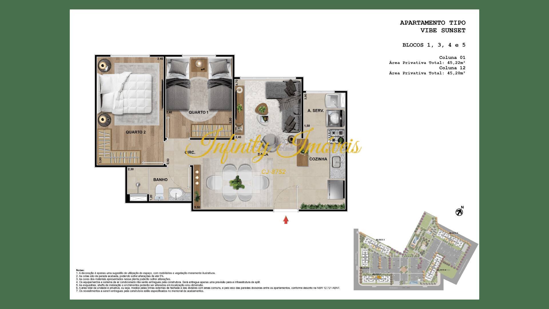 Apartamento, 3 quartos, 56 m² - Foto 22