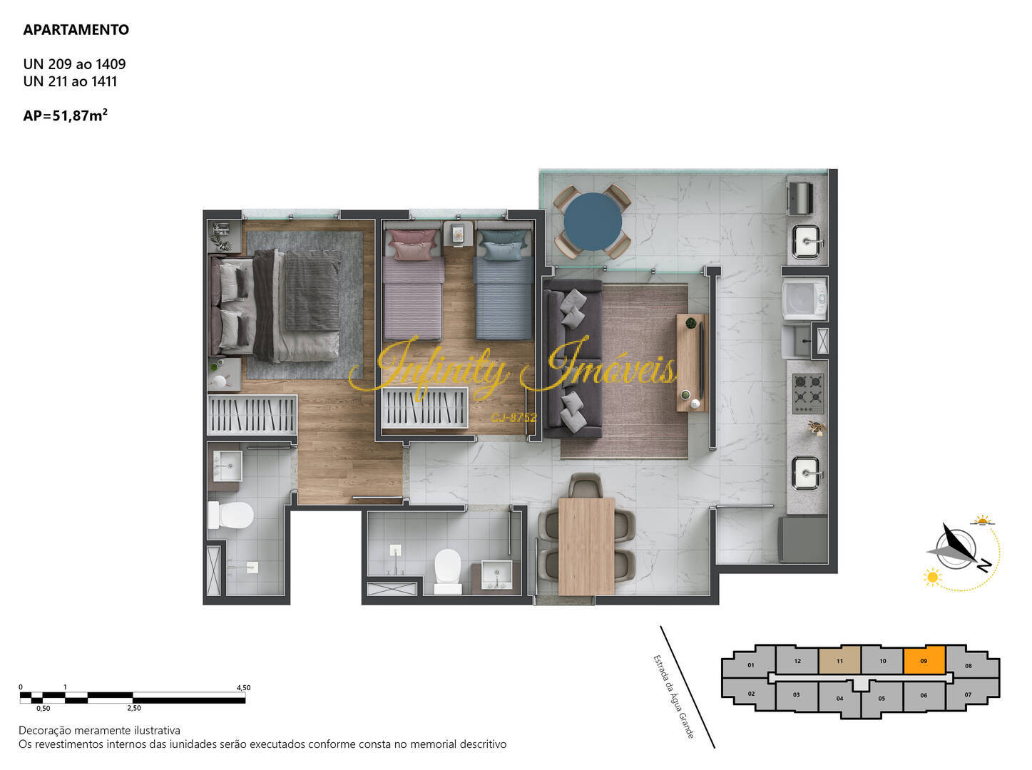Apartamento, 2 quartos, 56 m² - Foto 23