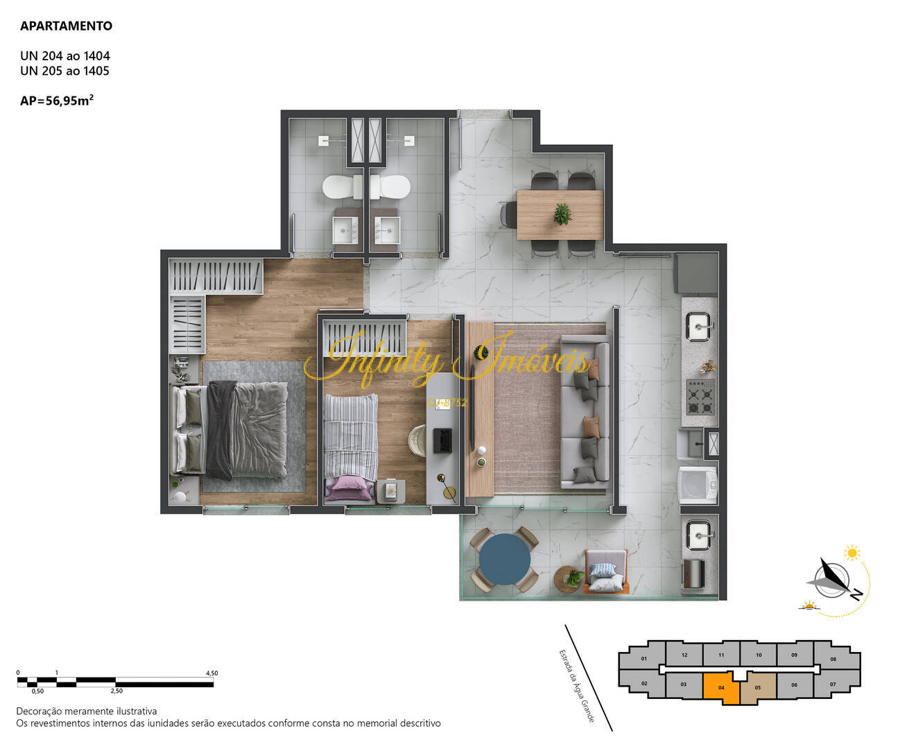 Apartamento, 3 quartos, 64 m² - Foto 25