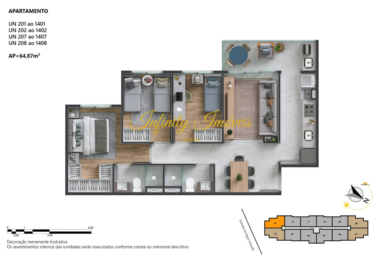 Apartamento, 3 quartos, 64 m² - Foto 26