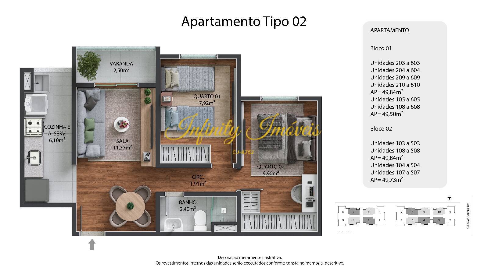 Apartamento, 2 quartos, 57 m² - Foto 20