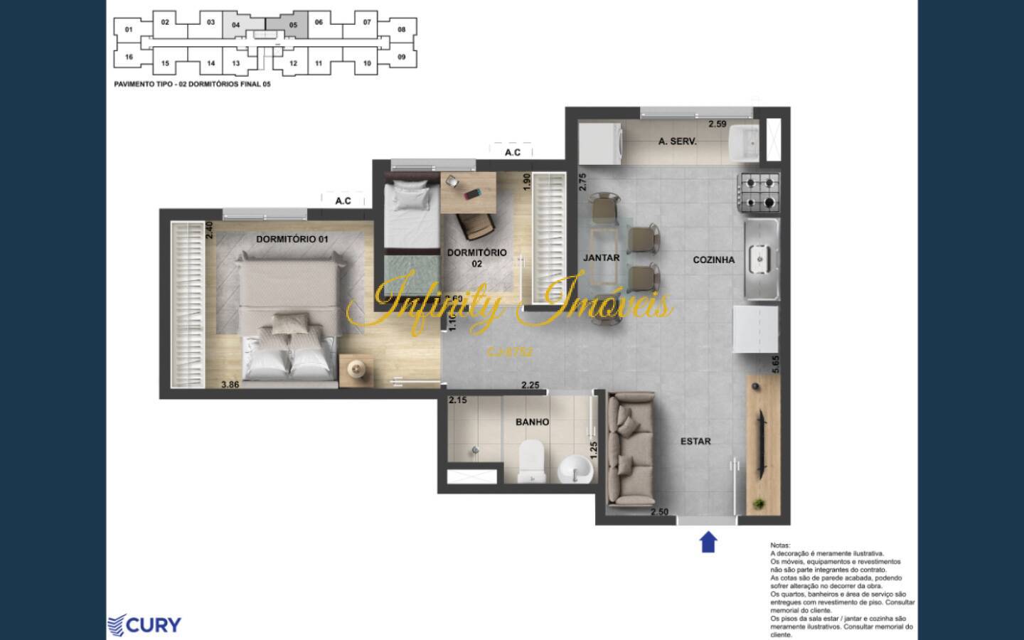 Apartamento, 2 quartos, 38 m² - Foto 22
