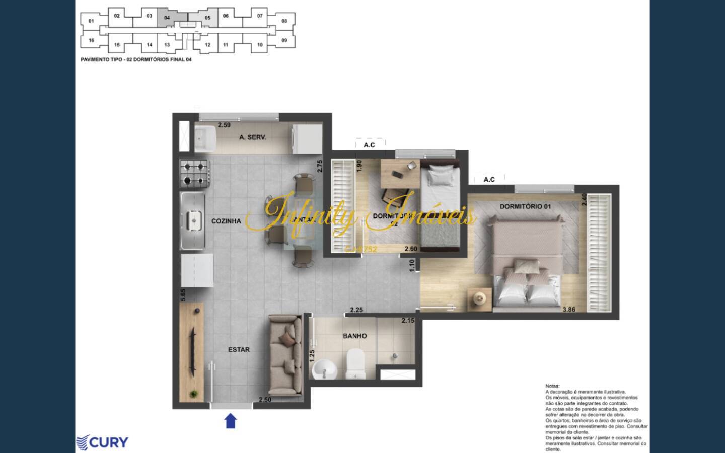 Apartamento, 2 quartos, 38 m² - Foto 24
