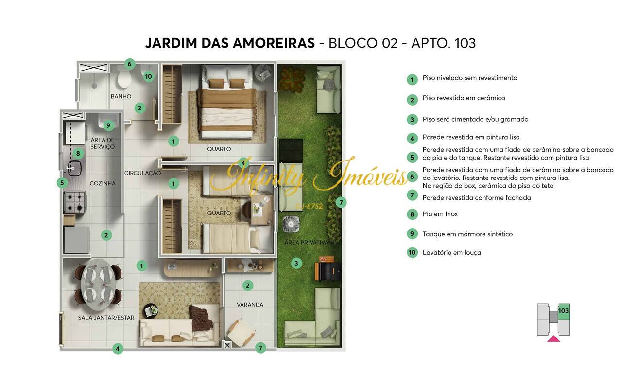 Apartamento, 2 quartos, 57 m² - Foto 10