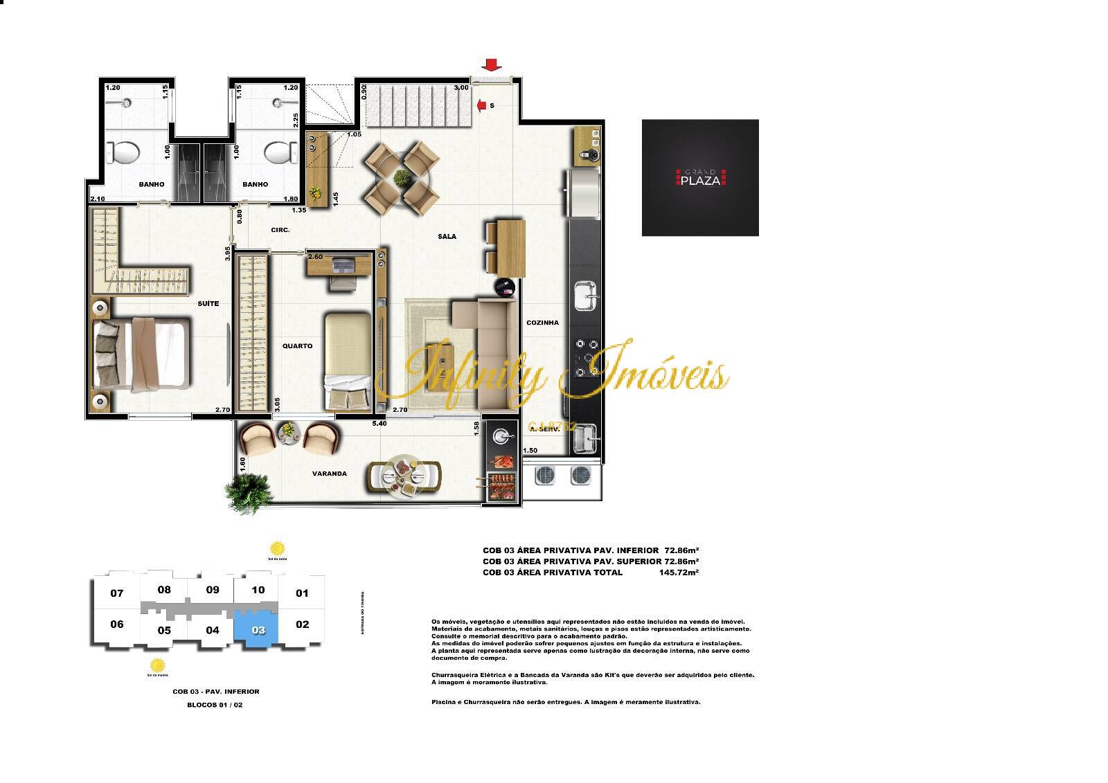 Cobertura, 3 quartos, 121 m² - Foto 21