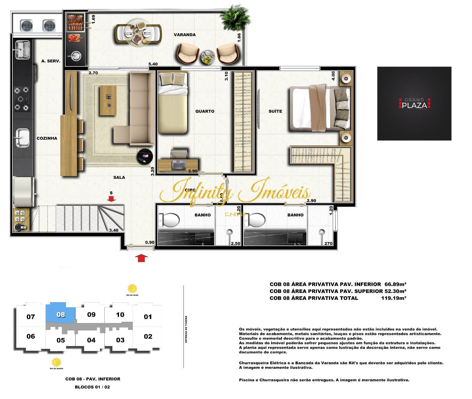 Cobertura, 3 quartos, 121 m² - Foto 17