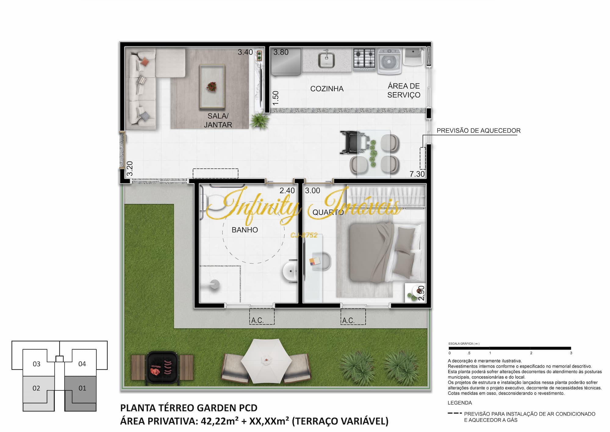 Apartamento, 1 quarto, 62 m² - Foto 12