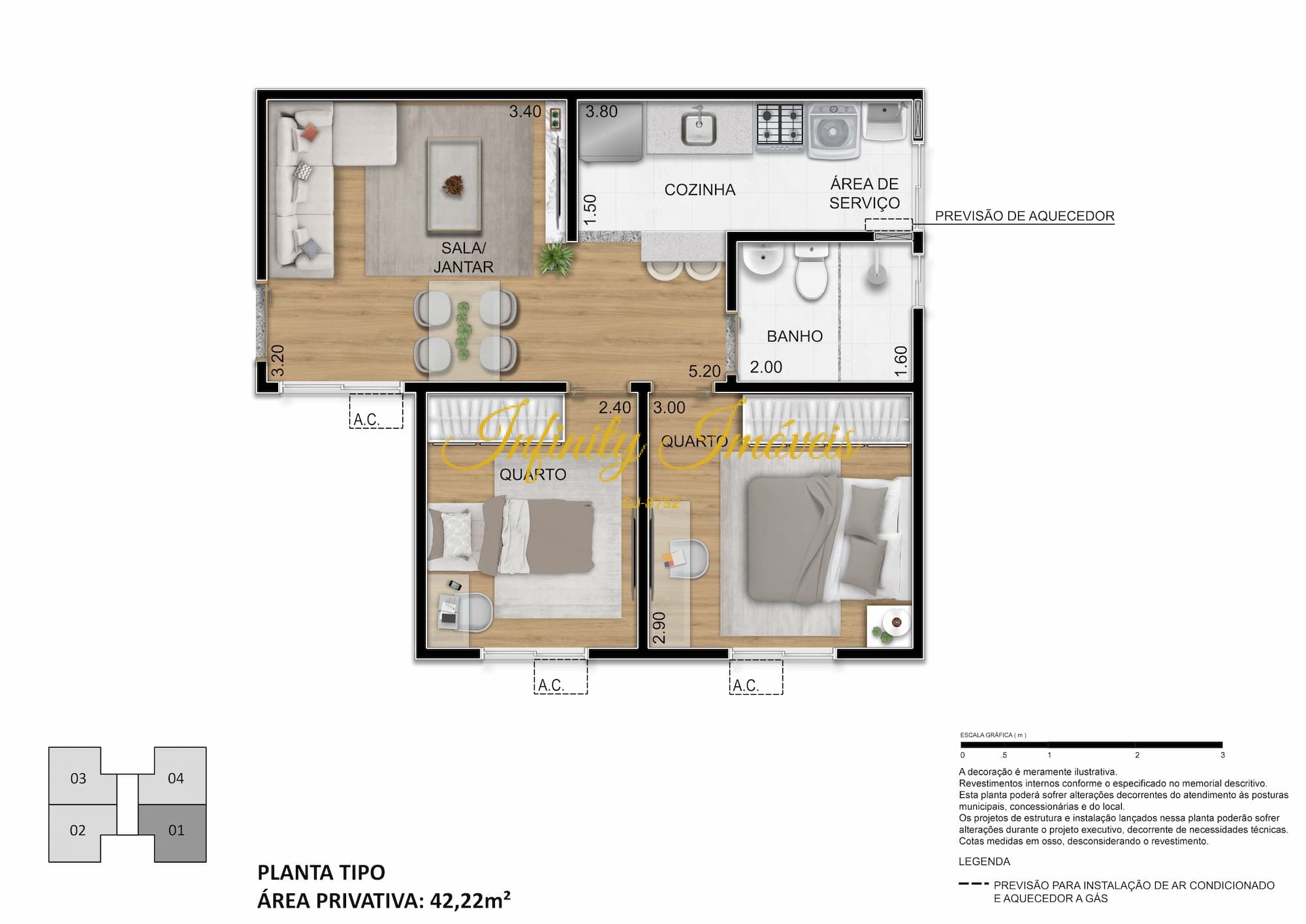Apartamento, 1 quarto, 62 m² - Foto 14