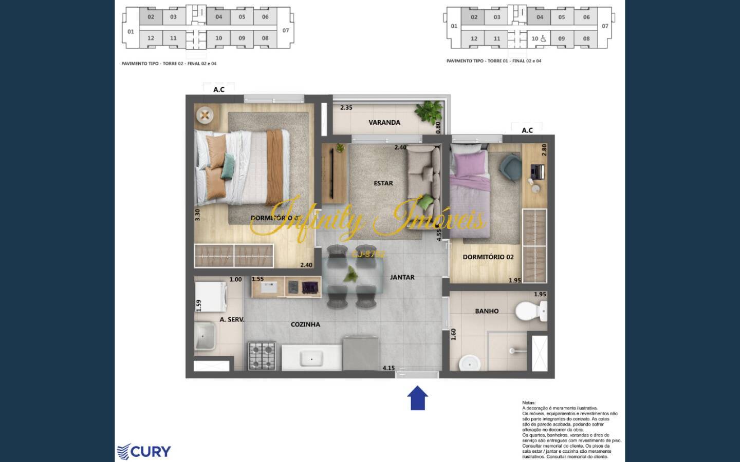 Apartamento, 3 quartos, 63 m² - Foto 14