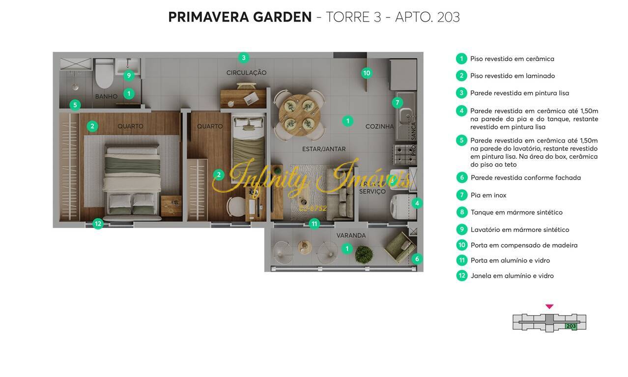 Apartamento, 2 quartos, 40 m² - Foto 11