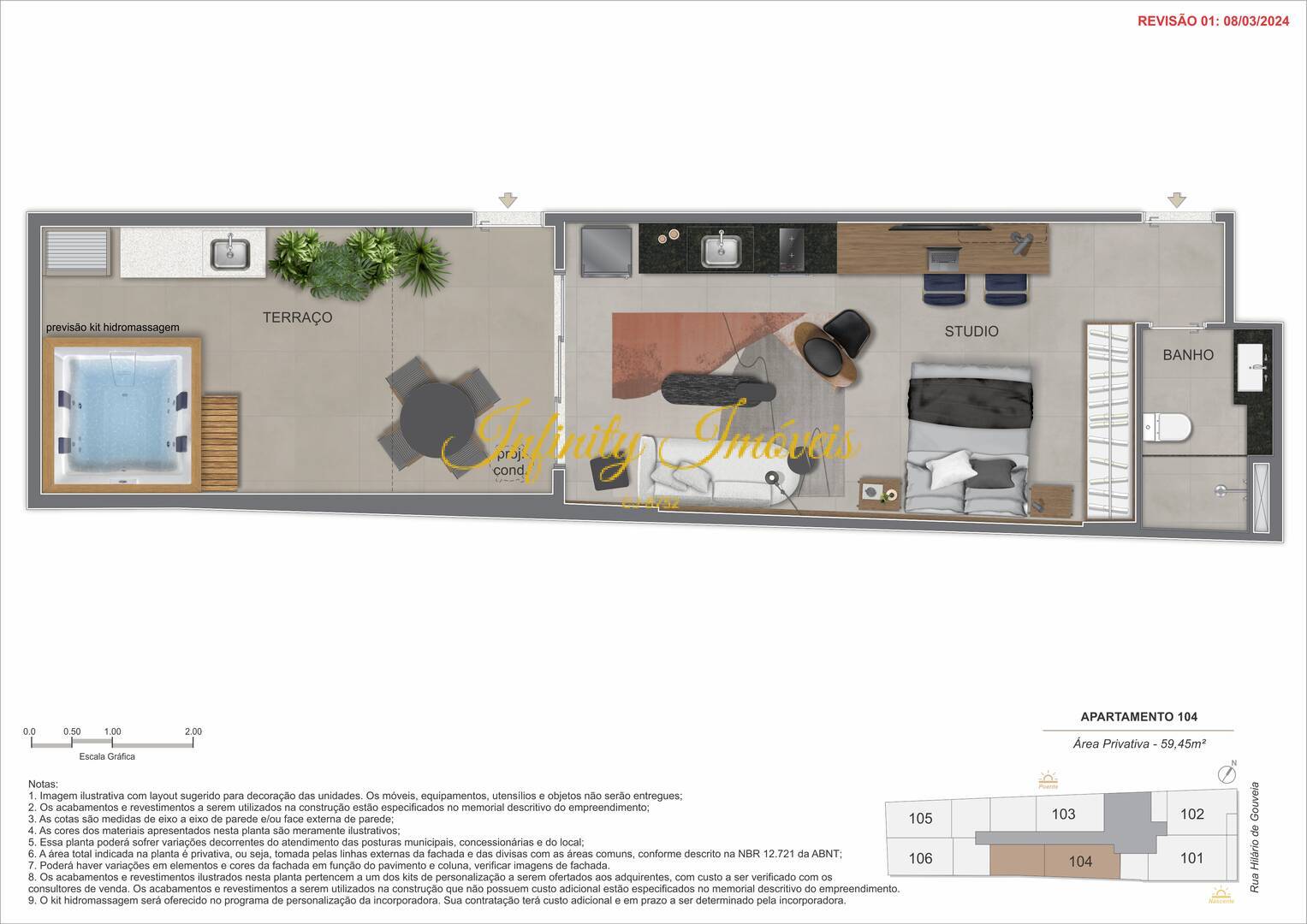 Apartamento, 1 quarto, 59 m² - Foto 12