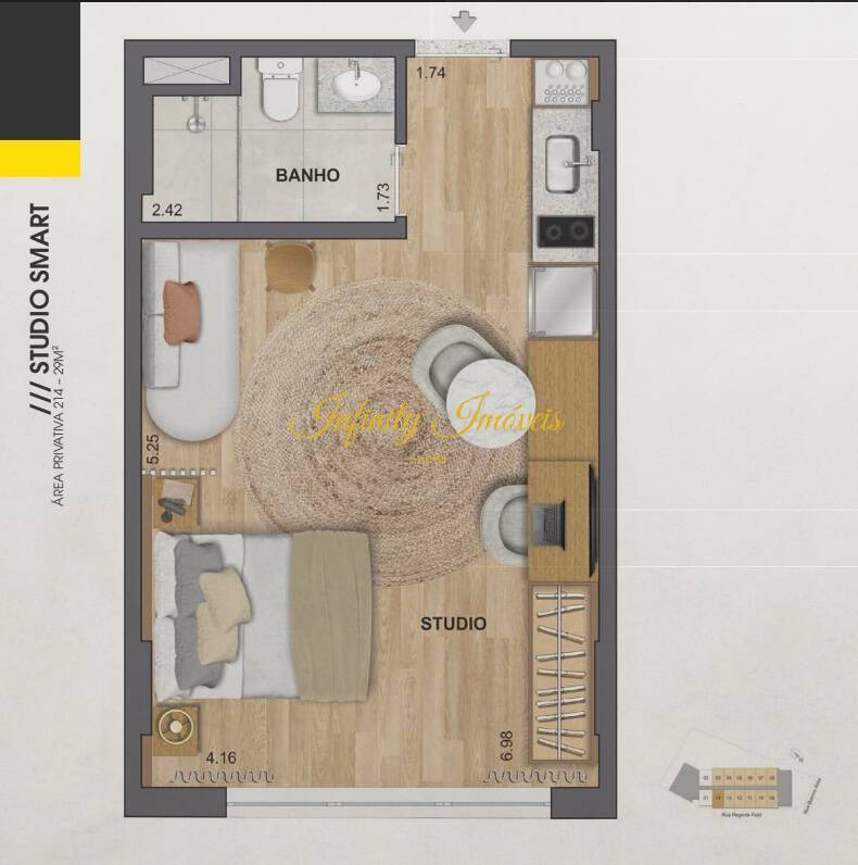 Apartamento, 1 quarto, 29 m² - Foto 17