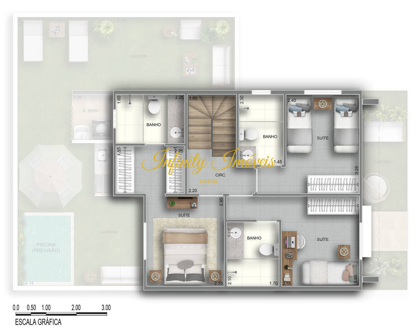 Casa de Condomínio, 3 quartos - Foto 31