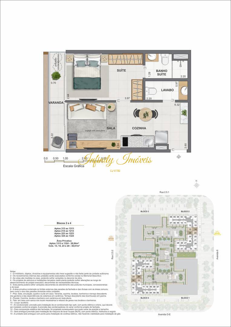 Apartamento, 1 quarto, 33 m² - Foto 43