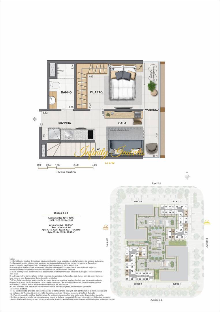 Cobertura, 1 quarto, 67 m² - Foto 53